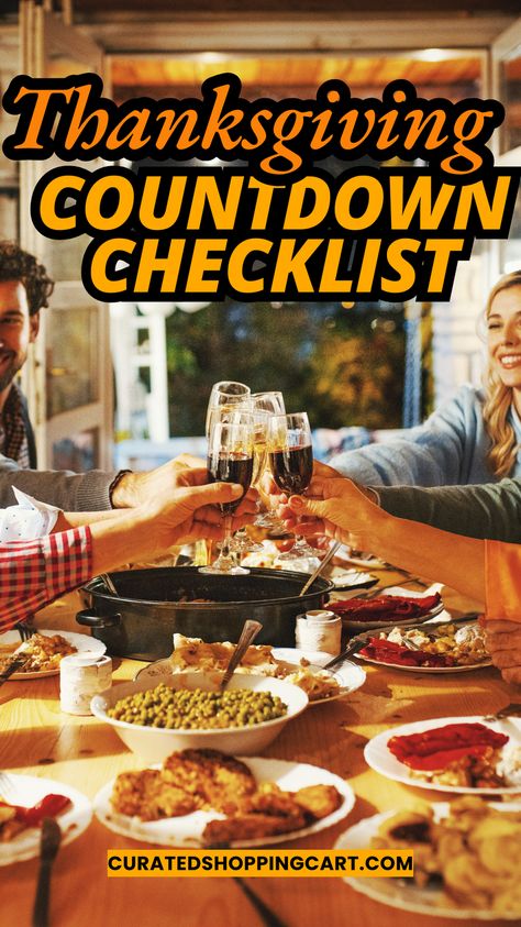 Get ahead of the holiday rush with this ultimate Thanksgiving countdown checklist! From planning your guest list to cooking the turkey, our step-by-step guide ensures a stress-free Thanksgiving. We’ve covered every detail, from meal planning and décor to making sure your kitchen is fully stocked. Make this year’s Thanksgiving a breeze by following these essential steps! Thanksgiving checklist, Thanksgiving prep, Thanksgiving planning, hosting Thanksgiving, Thanksgiving preparation. Thanksgiving Checklist Food, Thanksgiving List, Thanksgiving Checklist, Thanksgiving Countdown, Thanksgiving Planning, Thanksgiving Essentials, Shopping Checklist, Thanksgiving Prep, Fresh Turkey