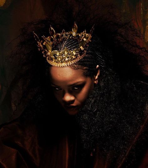 Heavy Is The Head That Wears The Crown, Crown Photoshoot, Glam Photoshoot, Fantasy Novel, Celebrity Art, Jewel Tones, The Crown, Rihanna, Fashion Photography