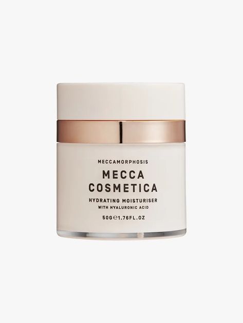 MECCA COSMETICA Hydrating Hyaluronic Acid Moisturiser 50ml | MECCA Mecca Cosmetica, Hyaluronic Acid Moisturizer, Hydrating Moisturizer, Affordable Skin Care, Skin Glow, Even Out Skin Tone, Age Spots, Mecca, Beauty Cosmetics