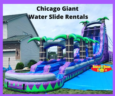 Chicago Giant Water Slide Rentals Bounce House Water Slide, Kids Water Party, Waterslide Party, Holi 2024, Water Bounce House, Giant Water Slide, Blow Up Water Slide, Castle Bounce House, Water Slide Bounce House