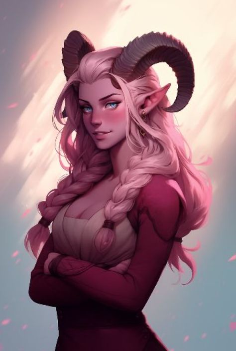 Pink Tiefling, Tiefling Paladin, Tiefling Female, Dnd Tiefling, Tiefling Bard, Dungeons And Dragons Characters, Dnd Art, Dungeons And Dragons Homebrew, Female Character Design