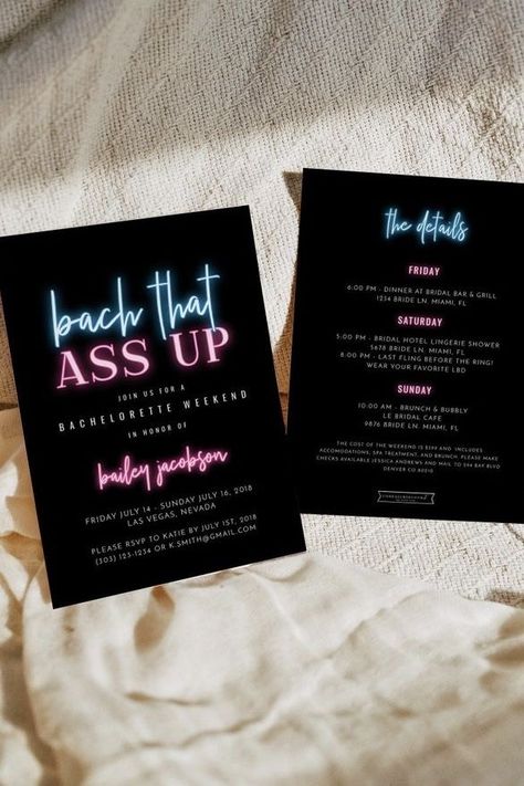 Rap Bachelorette Party, Bachelorette Party Signs Funny, His And Her Bachelor Party Ideas, Bachelorette Party Themes Black Women, Bachelorette Party Ideas Black Women, Bachelorette Party Themes Funny, Bach That As Up Theme, Bachelorette Party Themes Vegas, Bachlorette Themes 2022