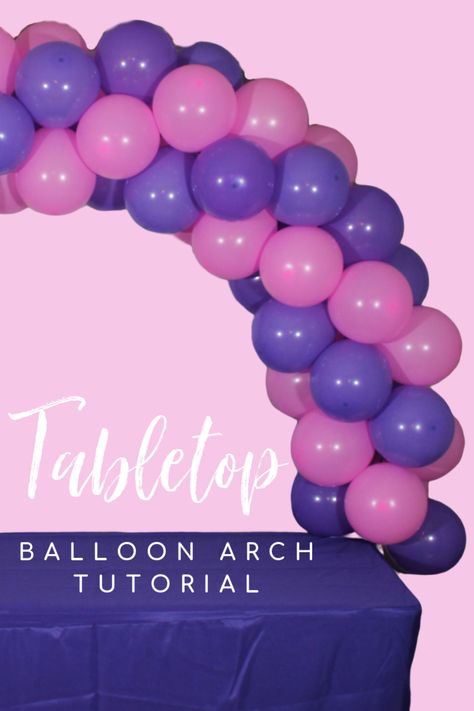 Watch this video tutorial and build a DIY balloon arch that clamps directly to your table. No helium balloon arch! Balloon Table Arch Ideas, Pvc Balloon Arch Diy, Table Balloon Arch Diy, Balloon Arch Videos Diy, Balloon Arch On Table, Balloon Table Arch Decoration, Table Arch Balloon, Balloon Arch Over Table, Diy Table Arch