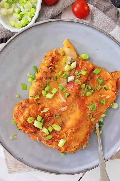 Air Fryer Chicken Enchiladas - Quick and Easy Lunch Idea! Chicken Enchiladas Air Fryer, Enchiladas Air Fryer, Air Fryer Cream Cheese, Chicken Tortillas, Airfryer Chicken, Using Rotisserie Chicken, Easy Lunch Idea, Cream Cheese Chicken Enchiladas, Mexican Food Dishes