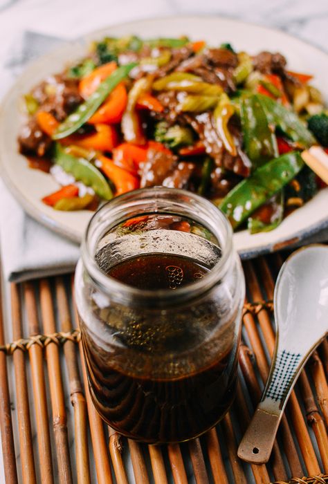 Easy Stir-fry Sauce: For Any Meat/Vegetables! | The Woks of Life Chinese Stir Fry Sauce, Chinese Brown Sauce, Asian Stir Fry Sauce, Chinese Sauce, Stir Fry Sauce Easy, Stir Fry Sauce Recipe, Asian Sauces, Braised Chicken Breast, Homemade Stir Fry