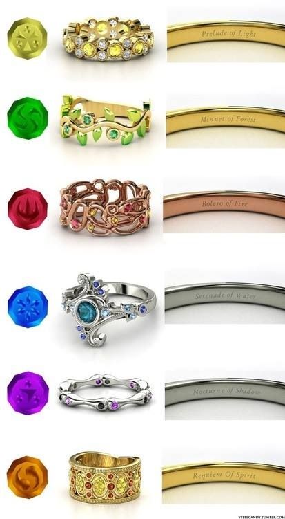 Legend of Zelda rings :) Zelda Ring, Stile Harry Potter, Rings And Bracelets, Princess Ring, Magical Jewelry, Ocarina Of Time, Disney Jewelry, The Legend Of Zelda, Fantasy Jewelry