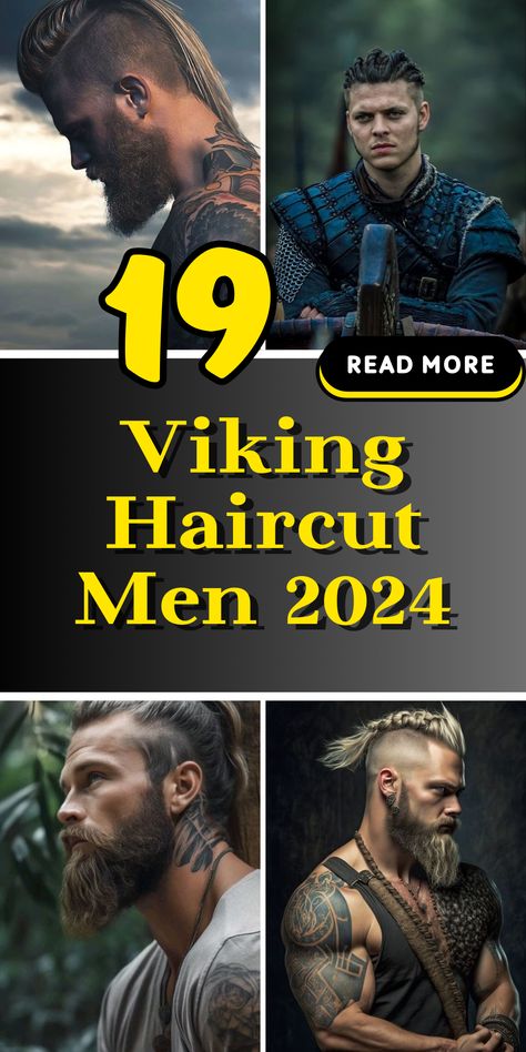 Pirate Hairstyles Men, Viking Fade Haircut, Viking Warrior Tattoo Men, Jason Mamoa Haircut, Viking Man Hairstyle, Undercut Viking Hair, Viking Look Men, Mountain Man Haircut, Viking Haircuts For Men