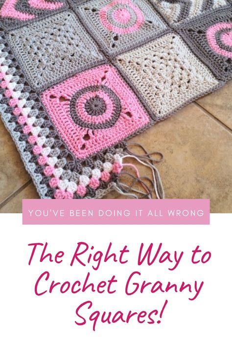 Sewing Granny Squares Together Blankets, Easy Crochet Blanket Patterns Free Granny Squares, Granny Square Crochet Blankets, Things To Make With Granny Squares, Simple Granny Square Crochet, Granny Square Border, Granny Square Variations, Solid Granny Square Blanket, Free Crochet Granny Square Patterns