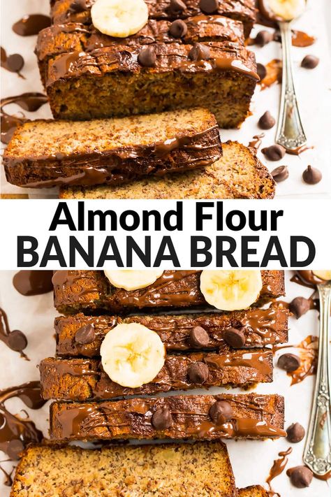 Banana Bread Recipe Gluten Free Almond Flour, Almond Flour Protein Banana Bread, Banana Bread Recipe Moist Healthy, Banana Bread Recipe Healthy Almond Flour, Banana Bread Almond Flour Recipe, Whole 30 Banana Bread, Healthy Banana Bread Almond Flour, Banana Bread Recipe Almond Flour, Almond Flour Banana Bread Recipe