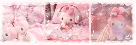 Dusty Pink Header, Pink Cutecore Banner, My Melody Header, My Melody Banner, Madoka Banner, Pink Divider, Head Banner, Cute Headers For Twitter, Pretty Pink Princess