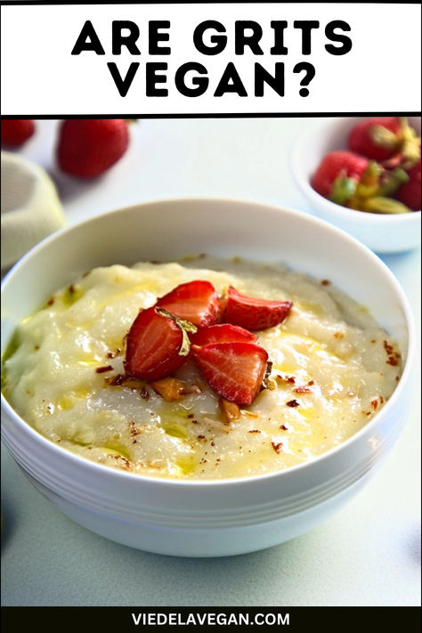 ARE GRITS VEGAN Vegan Grits, Grits Recipes, Southern Grits, Grits Recipe, Southern Dishes, Tofu Scramble, Breakfast Options, Grits, Vegan Breakfast