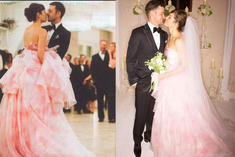 Jessica Biel Wedding Dress, Kim Kardashian Wedding Dress, Kardashian Wedding, Kim Kardashian Wedding, Norman Hartnell, Celebrity Wedding Photos, Vera Wang Gowns, Celebrity Wedding Dresses, Poppy Delevingne