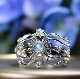 Cheap Engagement Rings, Buy Directly from China Suppliers:New arrivel  Moonstone Openwork Crown Snow Queen Ring for Ladies engagement wedding party ring jewelry gift Enjoy ✓Free Shipping Worldwide! ✓Limited Time Sale ✓Easy Return. Moonstone Crown, Unique Promise Rings, Queen Rings, Sterling Silver Promise Rings, Fine Silver Jewelry, Gothic Steampunk, Snow Queen, Antique Art Deco, Ring Jewelry