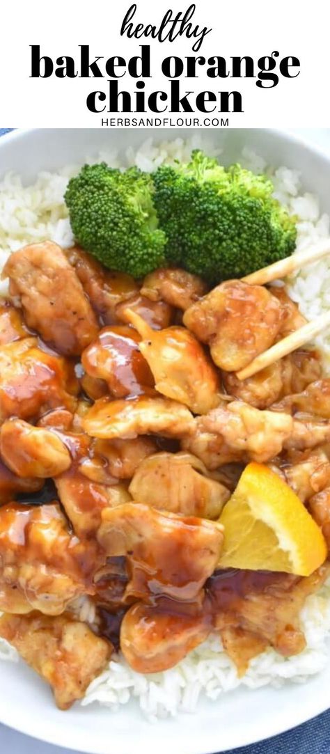 Stove Top Orange Chicken, Oven Baked Orange Chicken, Orange Chicken Breast Recipe, Baked Orange Chicken Recipe, Baked Orange Chicken, Chinese Orange Chicken, Healthy Orange Chicken, Easy Orange Chicken, Chicken Batter