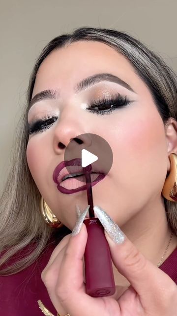 Red Ombre Lips, Ombre Lips Tutorial, Ombré Lips, Ombre Lipstick, Burgundy Lips, Burgundy Lipstick, Loreal Paris Infallible, Lip Tutorial, Ombre Lips