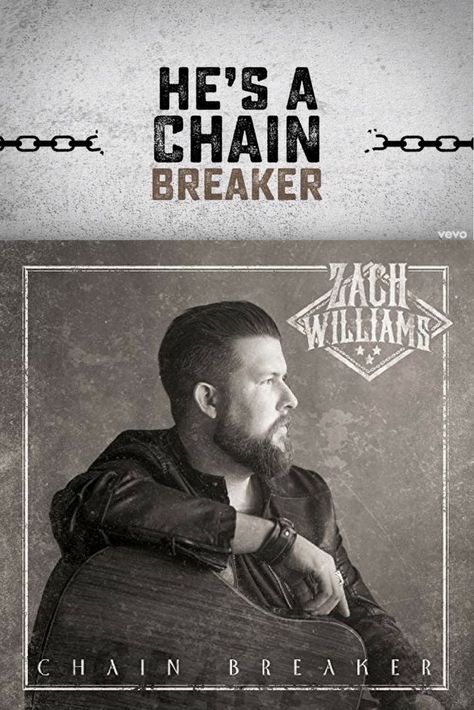 Song of the Day--If you've got chains, He's a Chain Breaker.  From the bluesy gospel album, "Chain Breaker"  #zachwilliams #chainbreaker #Christian #Music #songoftheday #affiliate Zach Williams, Christian Websites, Chain Breaker, Praise And Worship Music, Gospel Singer, Devotional Books, Christian Devotions, Worship Music, Amazon Music