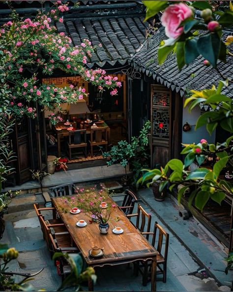 Chinese Home Design, Patio Balcony Ideas, Traditional Chinese House, Indochine Style, Asian House, Chinese House, Chinese Interior, Asian Architecture, Interiors Dream