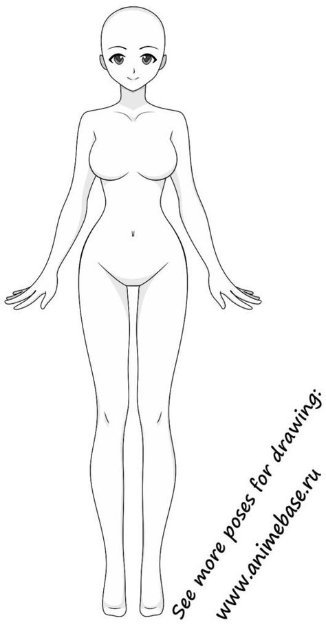 Vtuber Drawing Base, Manga Body Base, Simple Standing Poses Drawing, Body Shapes Drawing, Girl Body Base, Vtuber Body Base, Bases For Drawing, Vtuber Base, Drawing Anime Bodies