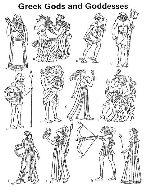 Free printable coloring pages for Greek Mythology (Gods and Goddesses) ➜ Tons of free drawings to color, print and download your favorite coloring pages to make your world more colorful! How To Draw Greek Gods, Greek Gods Drawing, Greek Coloring Pages, Greek Mythology Projects, Greek Mythology Coloring Pages, Greek Mythology Gods And Goddesses, Greek Myths For Kids, Mythology Gods And Goddesses, Drawings To Color