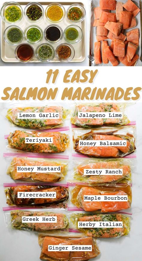 Salmon Marinades, Salmon Marinade Recipes, Fish Marinade, Salmon Marinade, Meat Marinade, Marinated Salmon, Healthy Salmon, Easy Salmon, Salmon Dishes