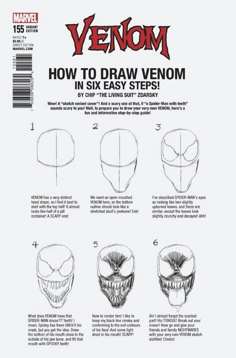 Venom Drawing Tutorial, How To Draw Venom Step By Step, Easy Venom Drawing, Venom Drawing Sketch Easy, Medieval Spiderman, Draw Marvel Characters, Venom Sketch, How To Draw Venom, Doraemon Funny