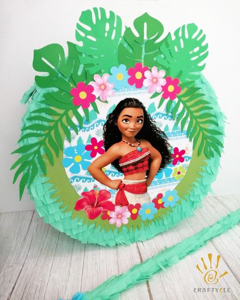 Pinata for a Moana themed birthday party. Other props, decor, and crafts for birthday parties are available in Lagos, Nigeria Crafts For Birthday Parties, Moana Pinata, Crafts For Birthday, Moana Themed Birthday Party, Moana Birthday Party Theme, Moana 2, Moana Theme, Moana Disney, Piñata Ideas