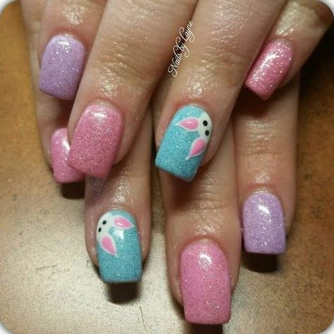 45 cute Easter nails to copy, including Easter bunny nails, Easter chicken nails, pastel nails, Easter eggs nails, polka dots nails, with dreamy Easter nail colors!| nails 2021 | nails acrylic | nails acrylic coffin | nails with initial | nails acrylic black | nails acrylic short | nails spring | spring nails | cute nails | simple nails | romantic nails | nails art | nail art | nails designs | gel nails | nails colors | nails color ideas | black and silver nails | holiday nails | pretty nails Easter Nails Design Spring Pretty Pastel, Fun Easter Nails, Coffin Nails With Initial, Initial Nails Acrylic, Easter Short Nails, Kendall Nails, Nail Design Ideas Spring, Black Nails Acrylic Short, Chicken Nails