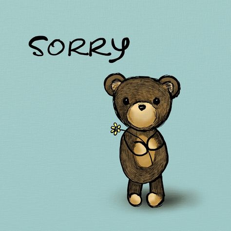 Sorry, Bear, Teddy, Toy, Cute, Apology, Cartoon, Card Sorry Images, Sorry Quotes, Teddy Bear Images, Teddy Toys, I M Sorry, Cute Good Morning, Good Morning Sunshine, Cute Love Images, Cute Teddy Bears