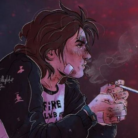 Punk Steve Harrington Fanart, Punk Steve Harrington, Stranger Aesthetic, Duality Of Man, Dallas Winston, Stranger Things Have Happened, Stranger Things Art, Eddie Munson, Steve Harrington