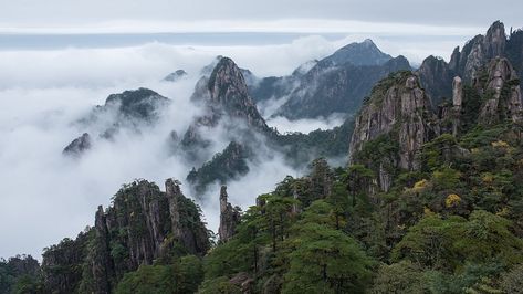 Huangshan Mountains, Mount Huashan China, Huangshan, Guilin Mountains China, Ancient Village, Photography Day, Guilin, Natural Scenery, Bird Photography