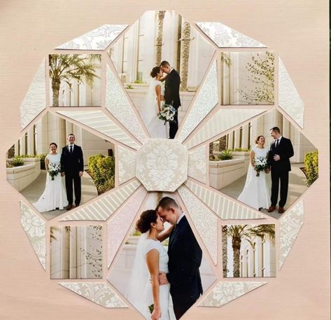 Engagement Scrapbook Layouts, Wedding Layouts Scrapbooking, Wedding Scrapbook Ideas Layout, Wedding Scrapbooking Ideas, Wedding Scrapbook Ideas, Ancestry Scrapbook, Diamond Stencil, Wedding Album Scrapbooking, Wedding Layout