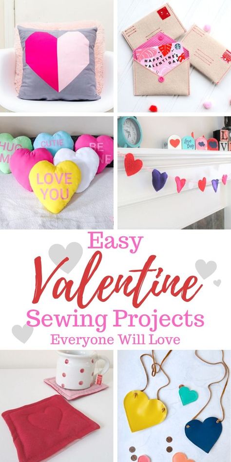 Valentine Sewing Projects, Valentine Sewing, Sewing Project Ideas, Gift Card Envelope, Diy Gift Card, Free Sewing Patterns, Valentine Projects, Simple Valentine, Sewing Projects For Beginners