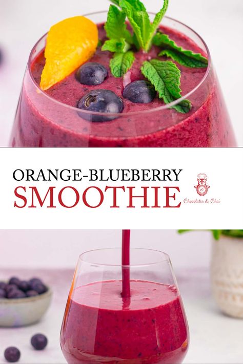 This Orange-Blueberry Smoothie is a perfect breakfast option. It takes less than 10 minutes to prepare, and it's not even 200 calories. Orange Juice Smoothie, Blueberry Orange, Best Healthy Smoothie Recipe, Shakeology Recipes, Lunch Smoothie, Fruit Smoothie Recipes Healthy, Blueberry Smoothie, Orange Smoothie, Smoothie Recipes Healthy Breakfast