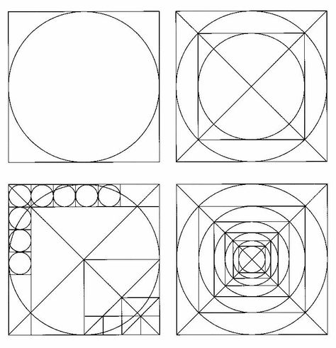 12-38 12-38 - These diagrams illustrate Dutch architect J. L. M. Lauweriks’s compositional theory elaborating grid systems from a square circumscribed around a circle. Peter Behrens Graphic Design, Art Deco Logo, Geometric Design Art, Human Anatomy Art, Photography Logo Design, Typographic Logo, Principles Of Design, Art Deco Posters, Geometry Art