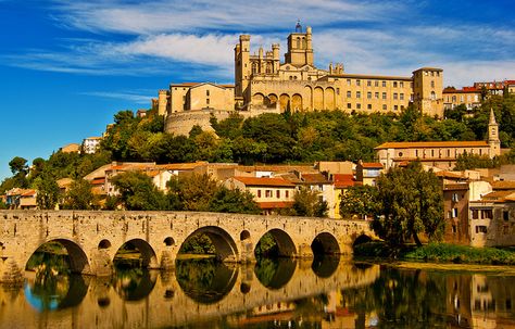 Beziers, France Beziers France, Languedoc France, Canal Du Midi, Beautiful Roads, Southern France, Historical Monuments, In The Town, Wine Region, Next Holiday