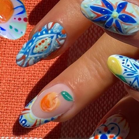 DAZEY NAILS on Instagram: "ORDERS NOW OPEN / FLASH SALE After a short break my orders are now open with a 15% off sale using code “REOPEN15” 🩷 I’ve added two new designs which are included in the sale ❣️ First set are a cute summery set featuring a teeny tiny glass of sangria and detailed Portuguese tile designs. Second are a Thermochromatic mix and match design that changes colour in the sun ☀️ You can view both these sets in the ‘New In’ section on my website. Sale ends on the 5th of Portuguese Tile Nails, Portuguese Nails, Portuguese Tile, 15% Off Sale, 15 % Off, Short Break, Flash Sale, Order Now, News Design