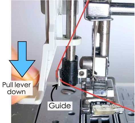 How to Thread a Brother Sewing Machine For Beginners (Detailed Pictures) - MindyMakes How To Use Brother Sewing Machine, Sewing Machine For Beginners, Brother Sewing Machine Models, Brother Sewing Machine, How To Thread, Sewing Machine Brands, Brother Sewing Machines, Beginner Sewing, Needle Threader