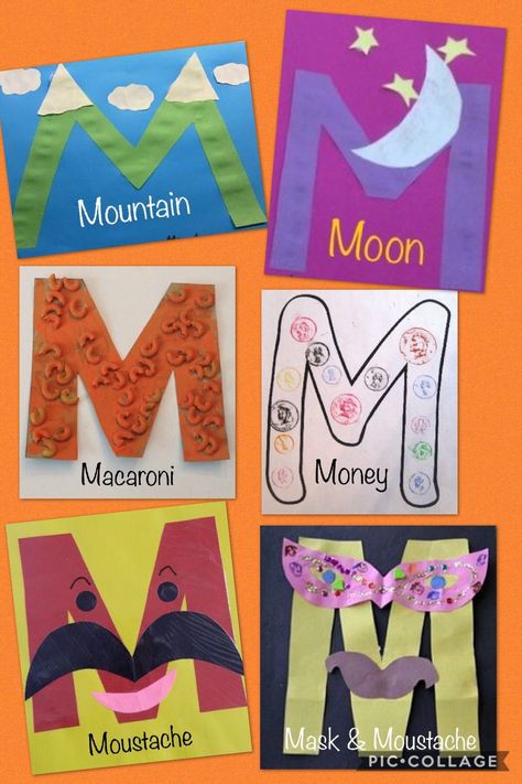 Letter M Crafts, Alphabet Preschool, Preschool Letter Crafts C42 Crafts For Letter M Preschool, Letter M Prek Activities, M Letter Activities For Preschool, M Is For Preschool Craft, Letter M Projects For Preschool, Letter M Learning Activities, Letter M Craft Preschool, M Phonics Activities, Letter M Crafts For Preschoolers Ideas