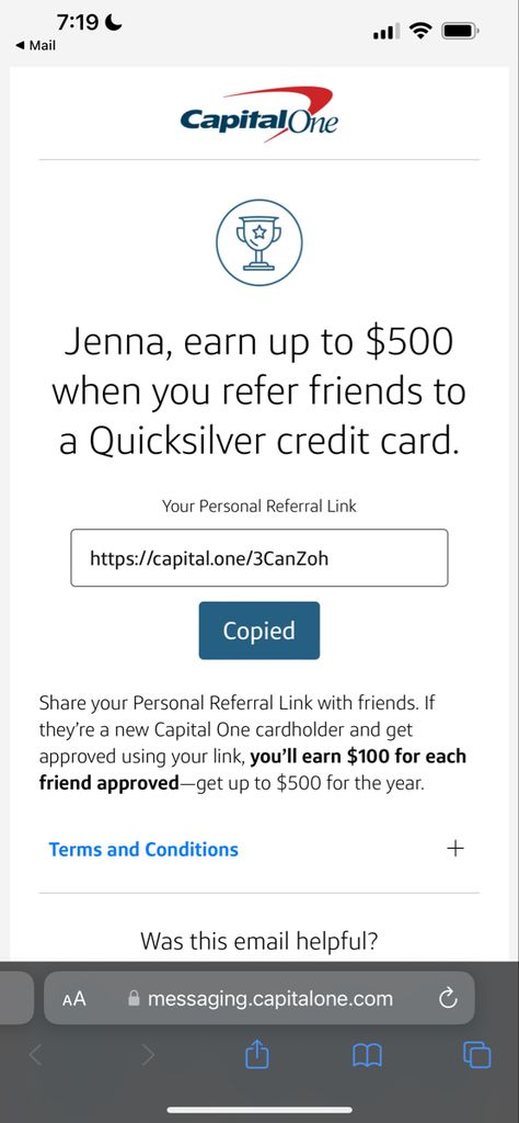 Quicksilver credit card #capitalone #credit #creditcards #creditrepair #creditscore #referafriend #quicksilver Capital One Credit Card, Refer A Friend, Capital One, Referral Program, Credit Repair, Start Today, Credit Score, Credit Card, Card Holder