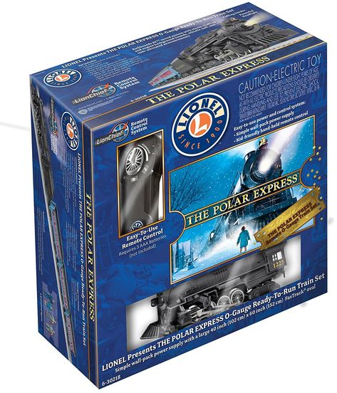 Lionel Polar Express Remote Train Set - O-Gauge Polar Express Train Set, Toy Trains Storage, Christmas Train Set, Electric Train Sets, Model Train Table, Polar Express Train, Train Kit, The Polar Express, Toy Trains Set