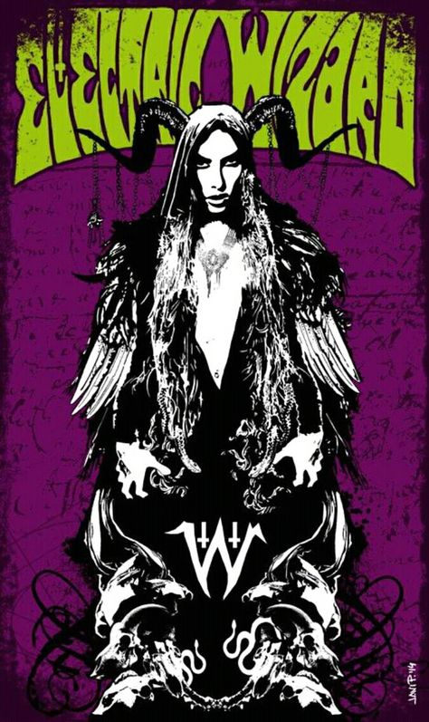 Electric Wizard, Doom Metal Bands, Rock Band Posters, Punk Poster, Doom Metal, Heavy Metal Art, Crust Punk, Hardcore Punk, Space Rock