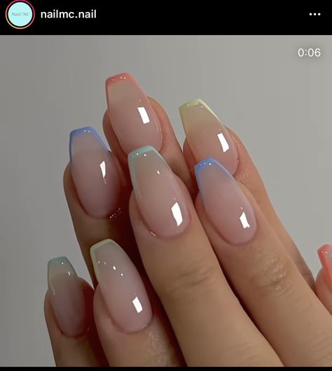 Office Nails, Sheer Nails, Hard Gel Nails, Fancy Nails Designs, Ombre Acrylic Nails, Simple Gel Nails, Ombre Nail Designs, Work Nails, Pretty Gel Nails