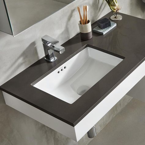 Maquillage Goth, Bathroom Vanity Faucets, Rectangular Sink Bathroom, Small Bathroom Sinks, Turkish Tiles, Modern Bathroom Sink, Undermount Sinks, Undermount Bathroom Sink, Bathroom Themes