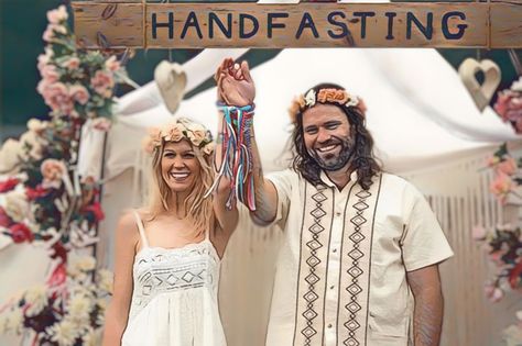 A Simple Handfasting Ceremony Script | AMM Ceremony Scripts Handfasting Ceremony With Rings, Handfasting Vows Simple, Wiccan Handfasting Ceremony, Handfasting Poem, Hand Fasting Ceremony Script, Handfasting Script, Hand Fasting Ceremony Vows, Handfasting Blessing, Handfasting Ceremony Script