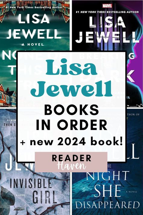 Need a complete list of Lisa Jewell books in order so you can figure out which one to read next? I’ve got you covered! If you love psychological thrillers especially, you’ll definitely want to check out Lisa Jewell’s books - including her newest book coming in 2024. Or, you might enjoy her earlier contemporary fiction novels! Best Psychological Thrillers Books 2023, 2024 Book Club Books, Lisa Jewell Books, Books To Read 2024, 2024 Books To Read, Romantic Thriller Books, Lisa Gardner Books, Best Psychological Thrillers Books, John Grisham Books