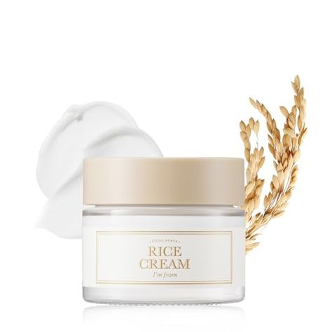 I'm from Rice Cream 1.69 Ounce, 41% Rice Bran Essence with Ceramide, Glowing Look, Improves Moisture Skin Barrier, Nourishes Deeply, Smoothening to Even Out Skin Tone, K Beauty Rice Cream, Butterfly Science, Green Soap, Rice Bran, Clear Complexion, Even Out Skin Tone, Personal Health, Tattoo Supplies, Skin Barrier