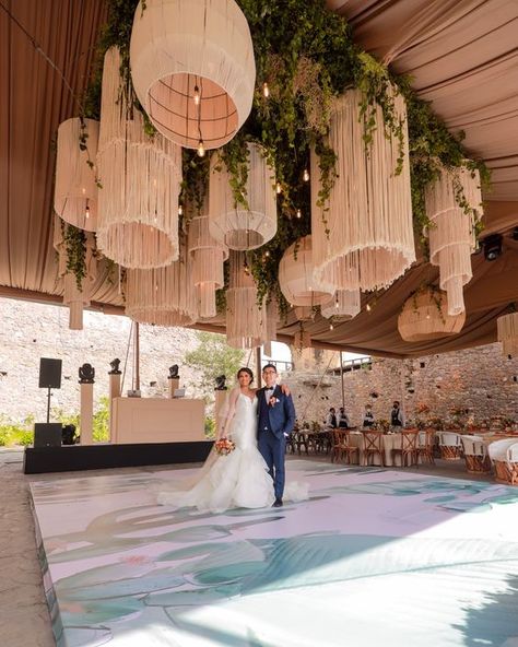 Rustic Wedding Ceiling Decor, Tent Ceiling Decorations, Dance Floor Ceiling Decor, Filipiniana Wedding, Filipino Wedding, Rustic Glam Wedding, Wedding Ceiling, Wedding Design Inspiration, Dance Floor Wedding