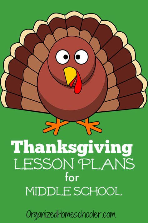 These Thanksgiving lesson plans are perfect for middle school homeschool students. There are Thanksgiving activities to cover all of the core subjects - language arts, math, science, and history. CLICK to get great educational Thanksgiving lesson ideas!These Thanksgiving lesson plans are perfect for middle school homeschool students. There are Thanksgiving activities to cover all of the core subjects - language arts, math, science, and history. #homeschool #Thanksgiving Thanksgiving Unit Study Middle School, Thanksgiving Lessons For Middle School, Thanksgiving Middle School Activities, Middle School Thanksgiving Activities, Thanksgiving Activities Middle School, Fall Homeschool Activities, Thanksgiving Middle School, Thanksgiving Unit Study, Thanksgiving Stem Activities