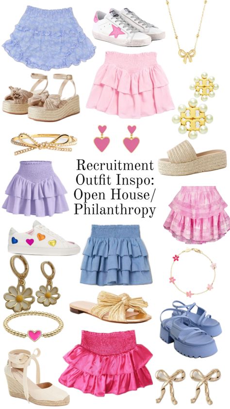 Sorority Girls Outfit, Sorority Recruitment Outfits Rush Week, Sorority Rush Week Outfits, Sorority Rush Week, Rush Week Outfits, Dressy Summer Outfits, Sorority Rush Outfits, Rush Week, Week Outfits