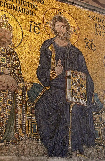 Byzantine Mosaics, Hagia Sophia Istanbul, Christ Pantocrator, Icon Painting, Byzantine Mosaic, Istanbul Hotels, Eastern Roman, Kusadasi, Byzantine Empire